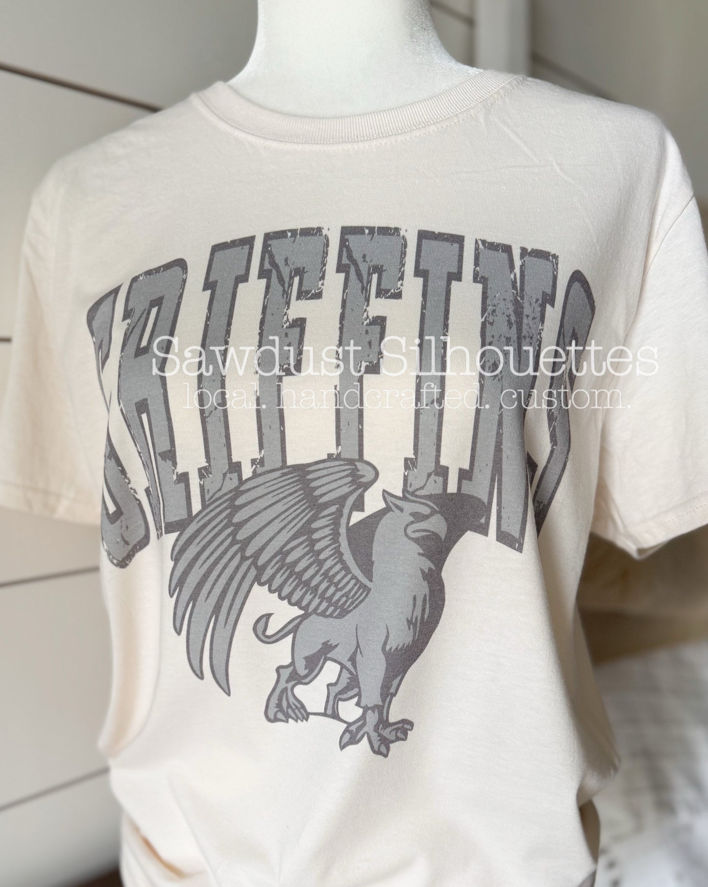 Grey on Cream Griffins Arch