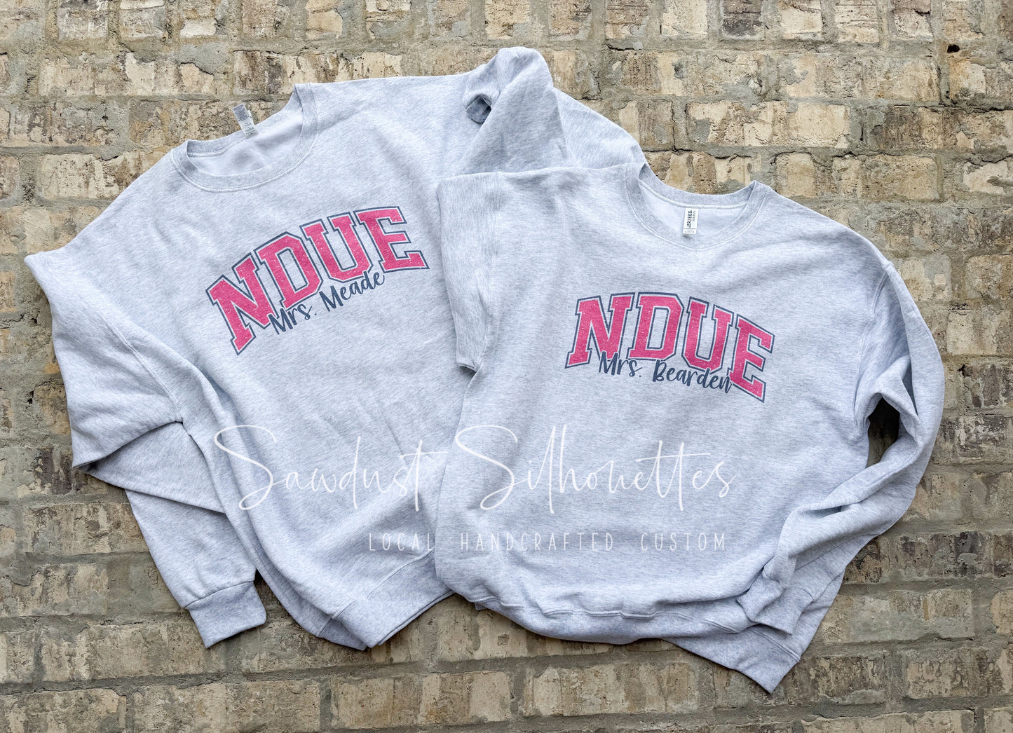 Varsity School Sweatshirt with Teacher Name or Department