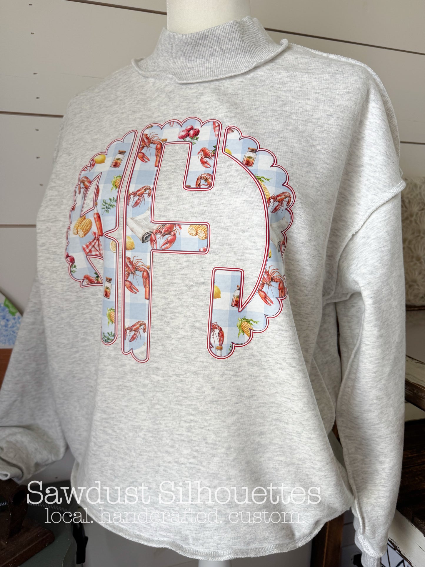 PREORDER- Ladies Mock Neck Sweatshirt