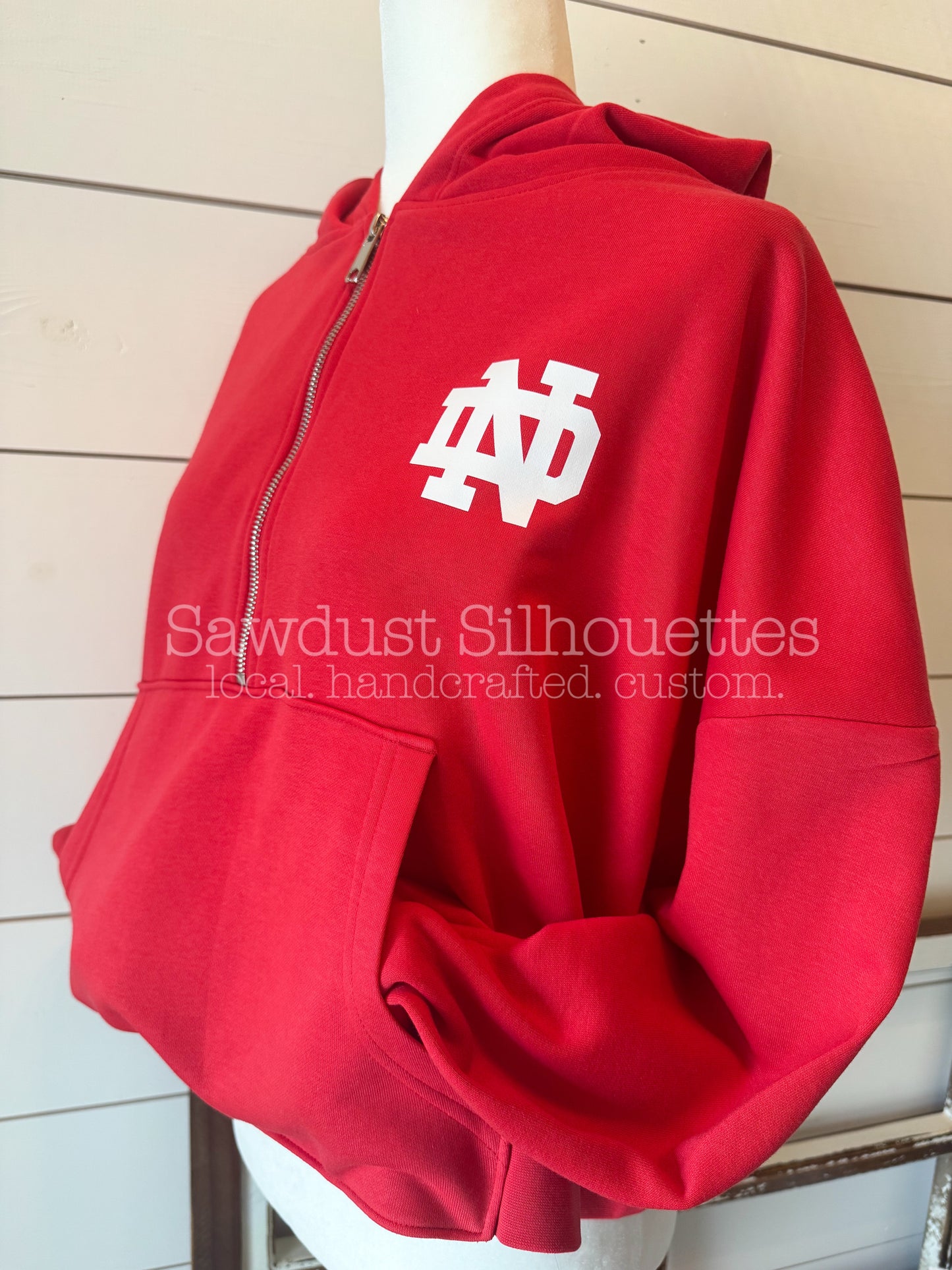 Cropped Quarter Zip Griffins Hoodie