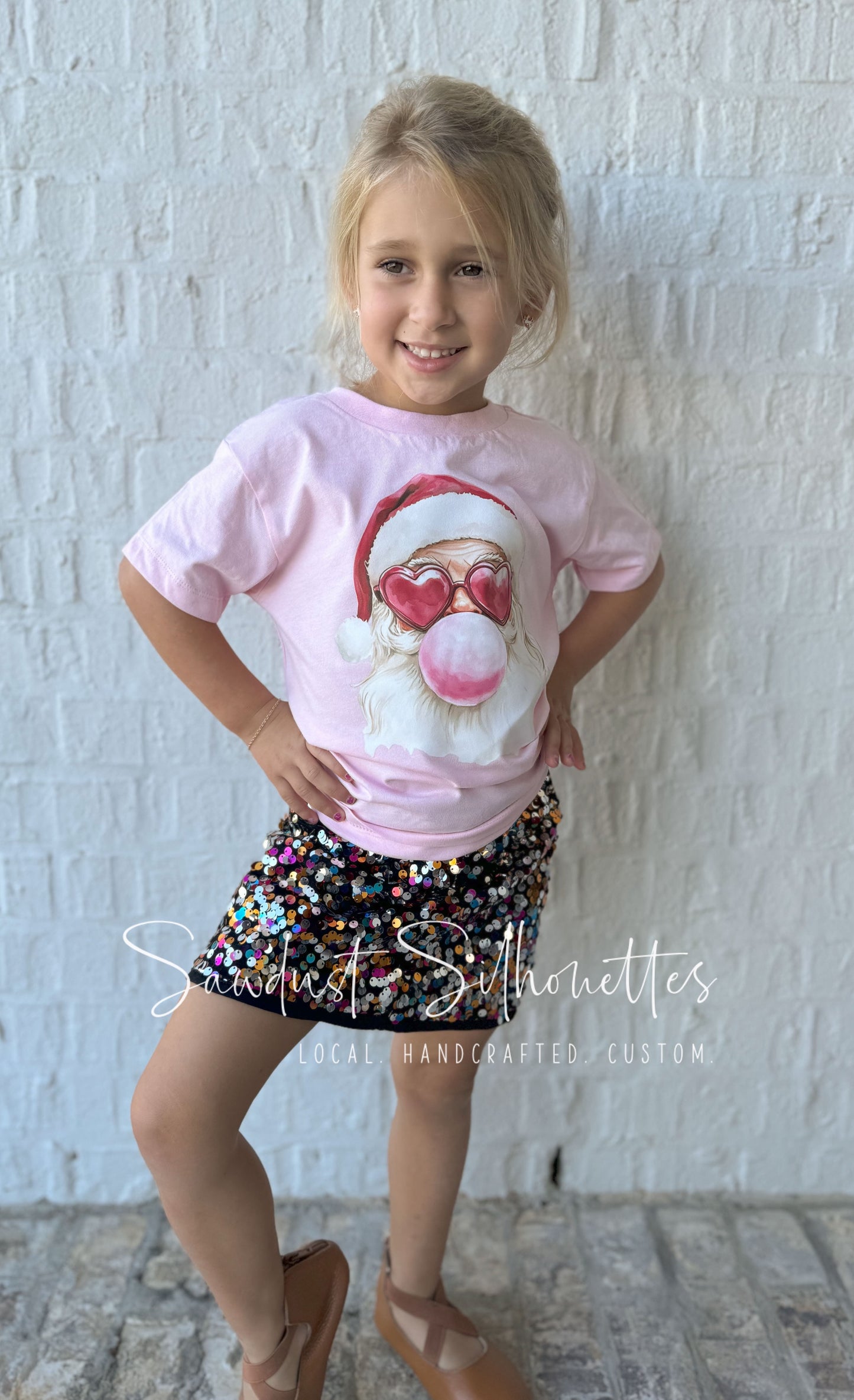 Bubblegum Santa Tee