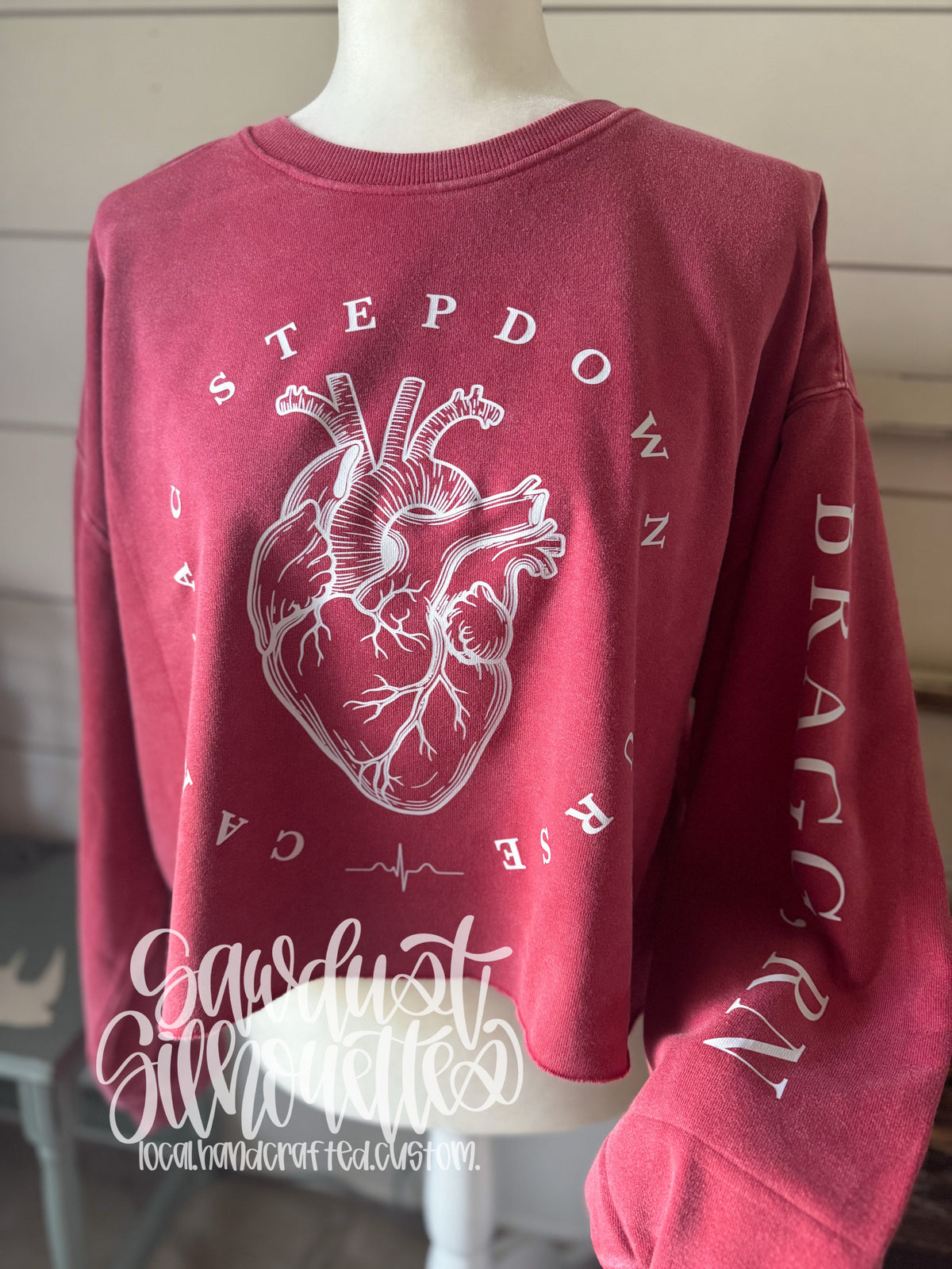 Cropped Acid Wash Sweatshirts- Sunday Stash