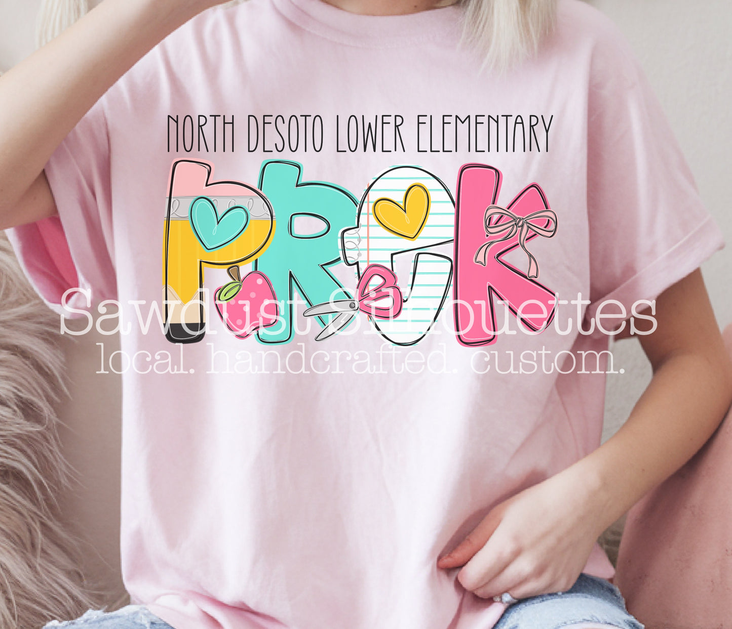 Custom Teacher Lettering Tee