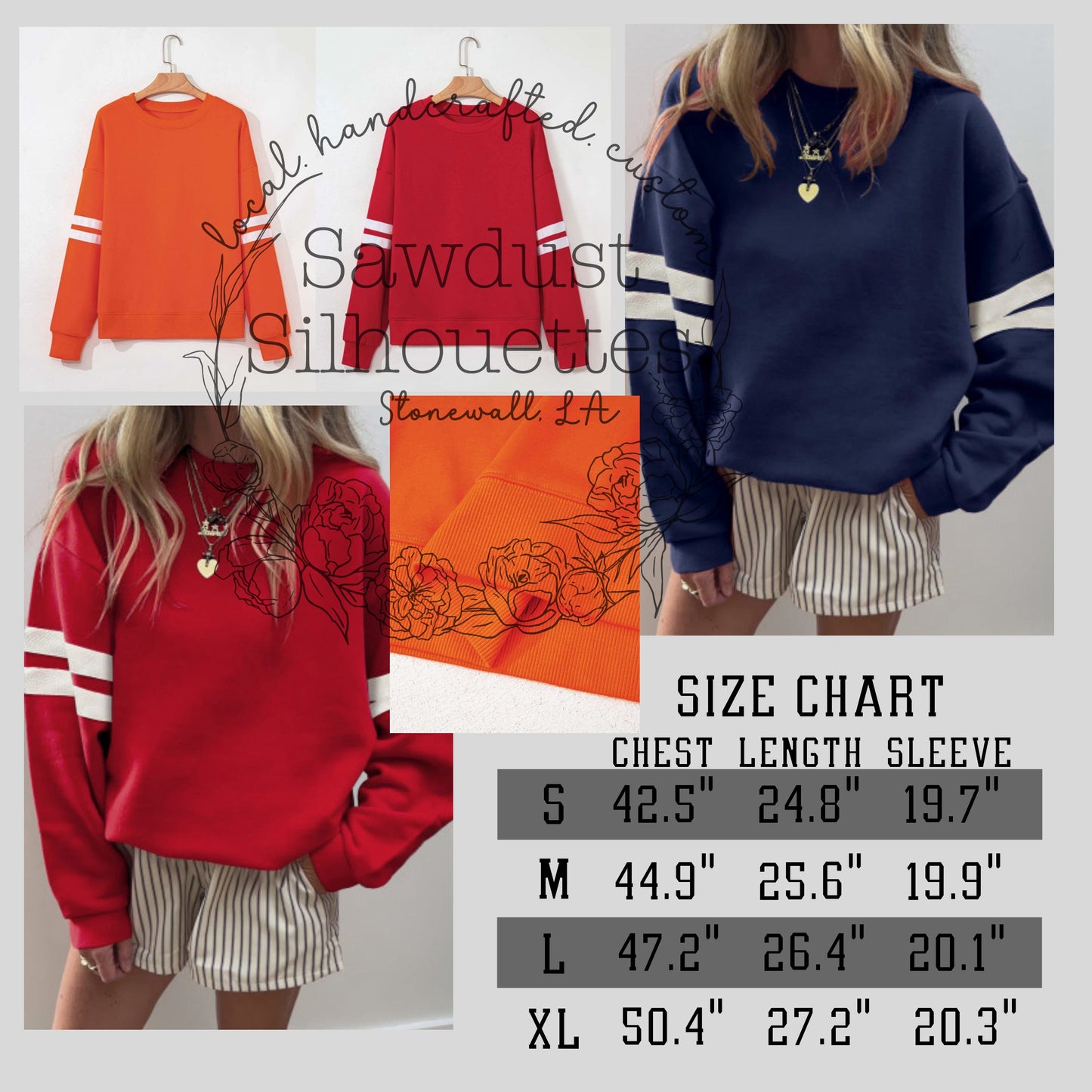 VARSITY SWEATSHIRT- ON HAND