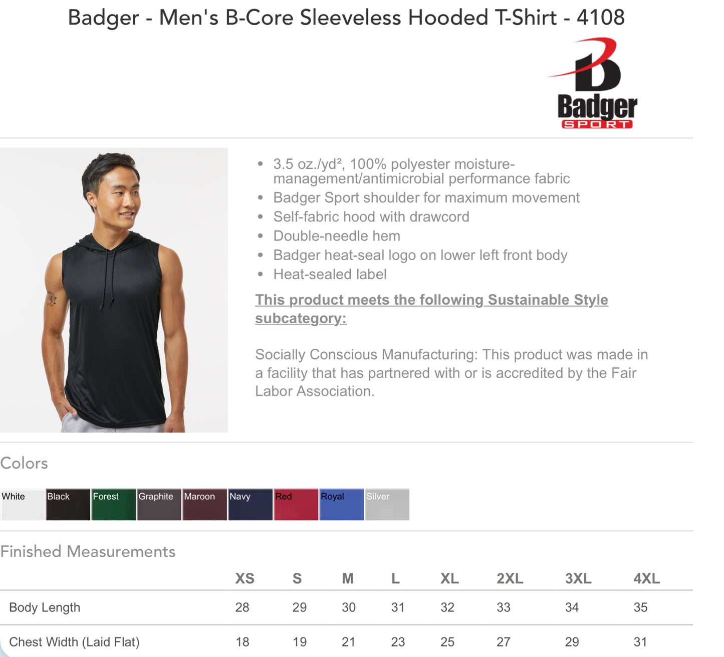 Touchdown Season North Desoto- Sleeveless Hooded Performance Tee PREORDER