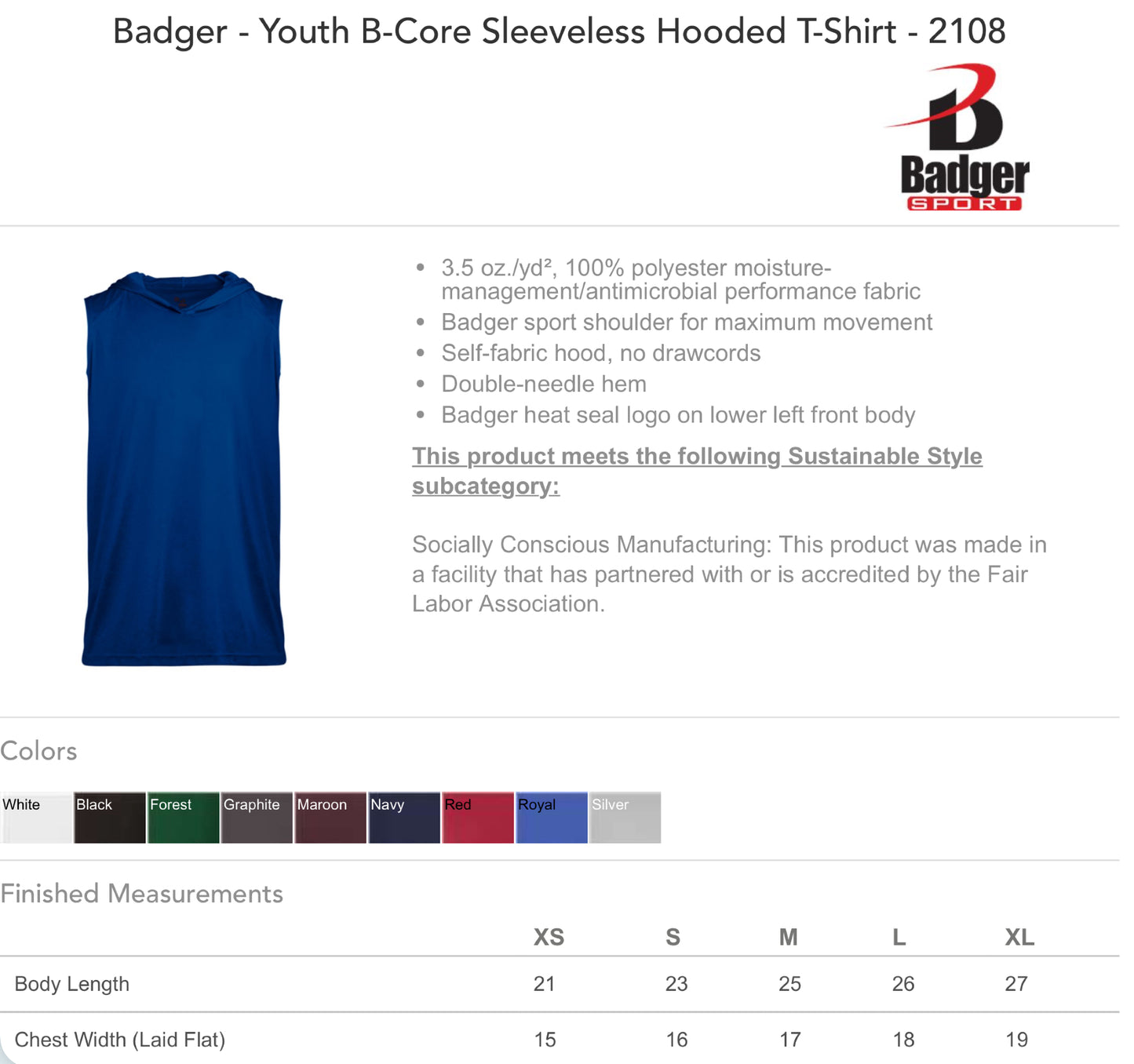 Touchdown Season North Desoto- Sleeveless Hooded Performance Tee PREORDER
