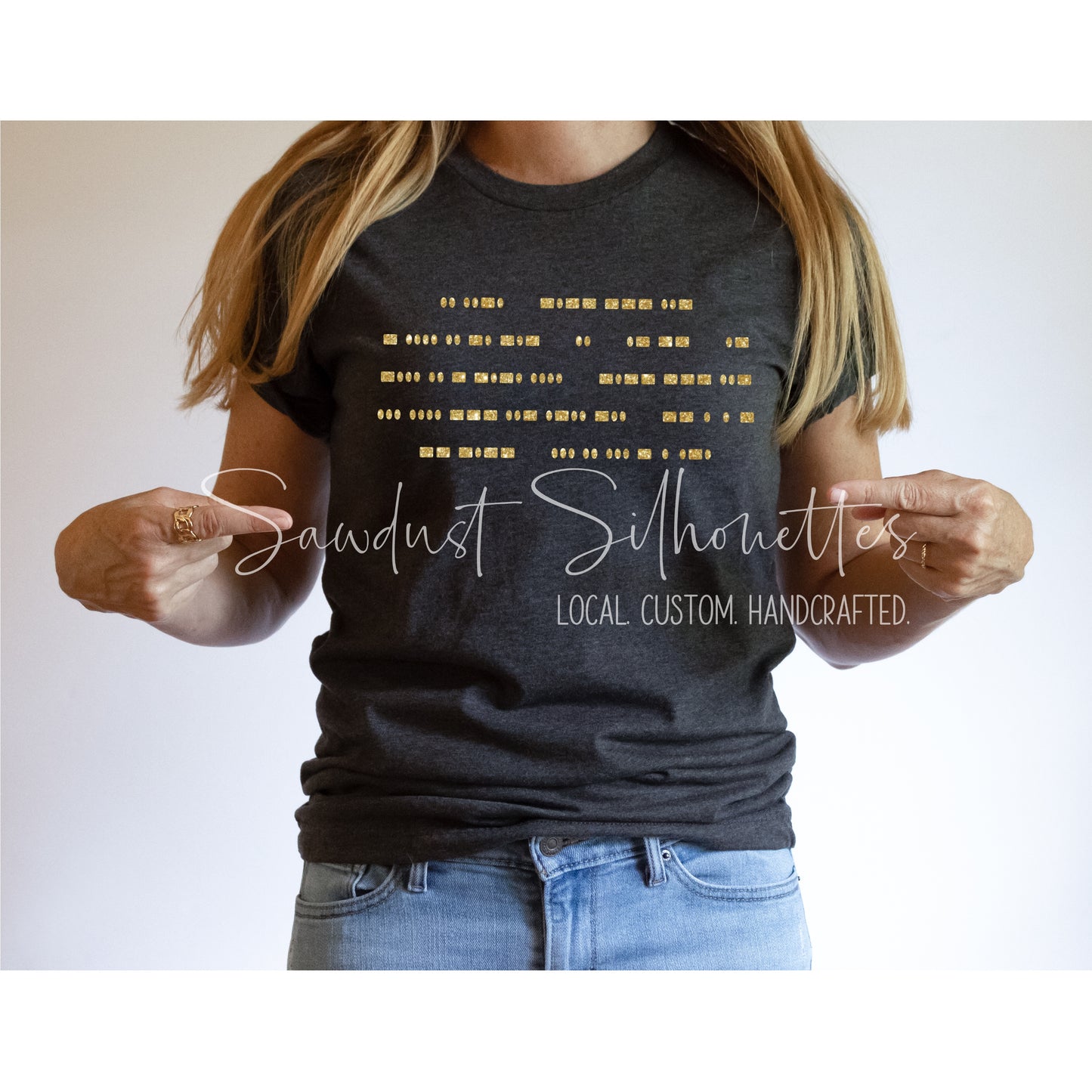 Custom Secret Message Morse Code Tee