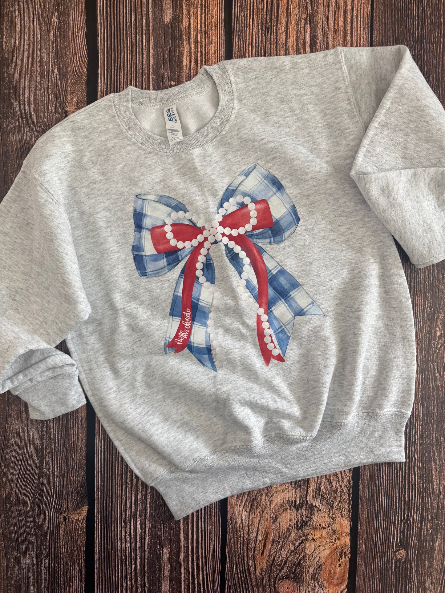 YS Crewneck North Desoto Coquette Layered Bow
