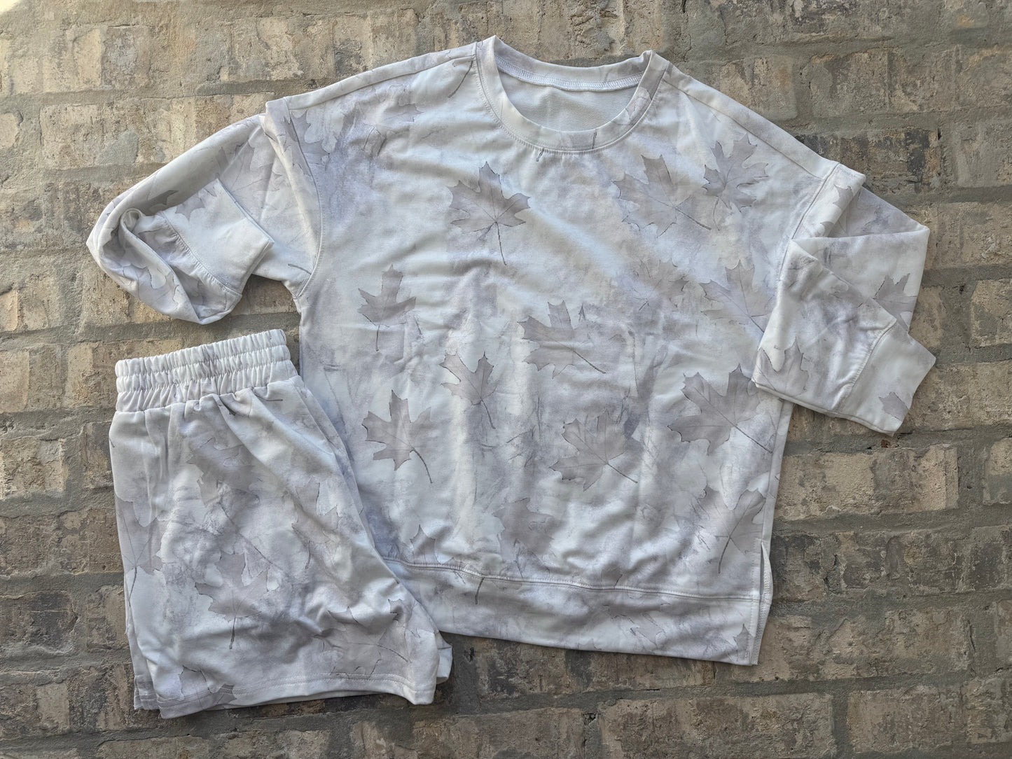 White Camo Shorts Set XL