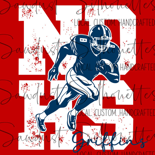 NDHS Football Running- Tee