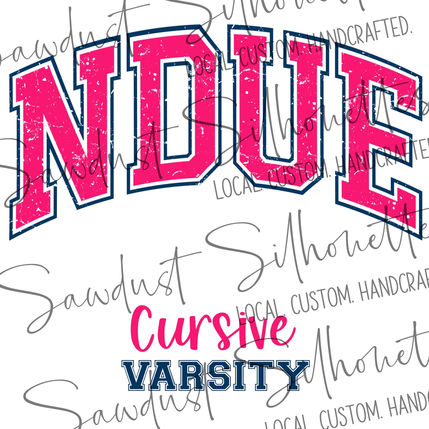 Varsity School Sweatshirt with Name on Sleeve