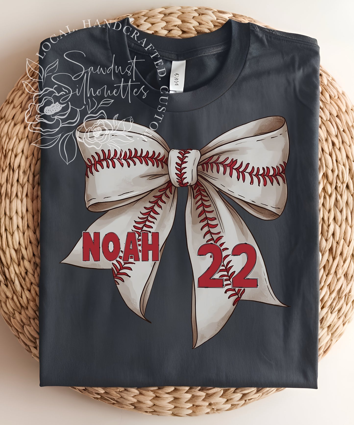 Baseball Coquette with Player Name and Number