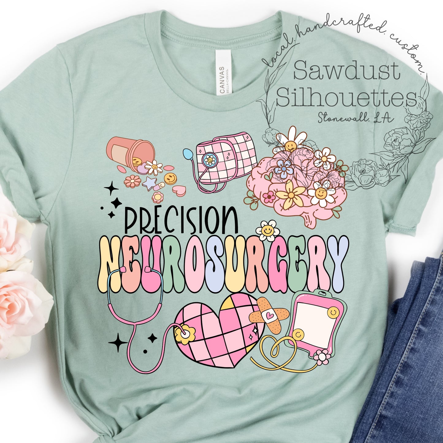 Precision NS Crew Doodle Letter
