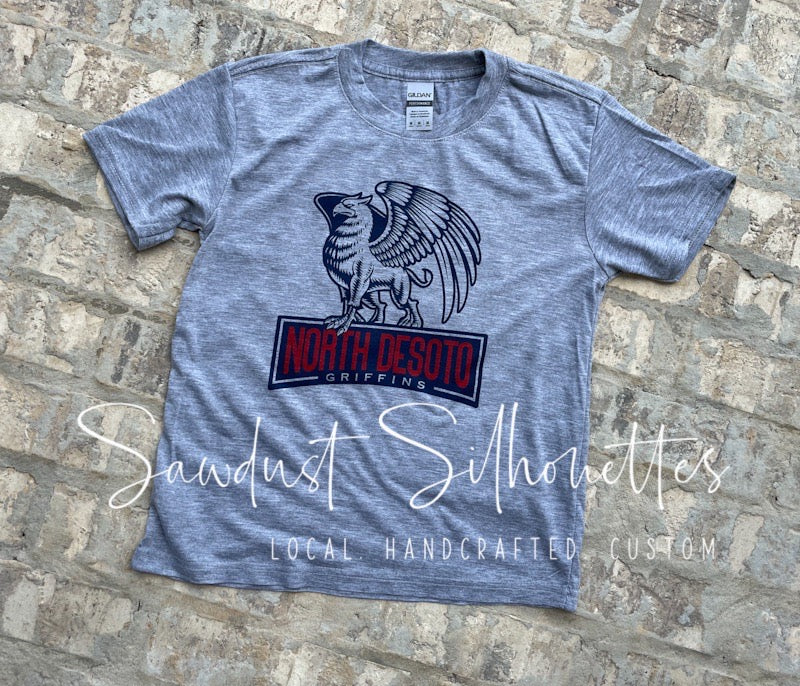 ADULT short sleeve regular tee GRIFFIN OVER BANNER