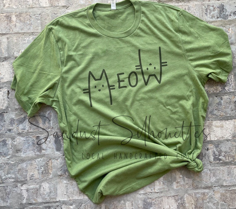 MEOW Adult Short Sleeve
