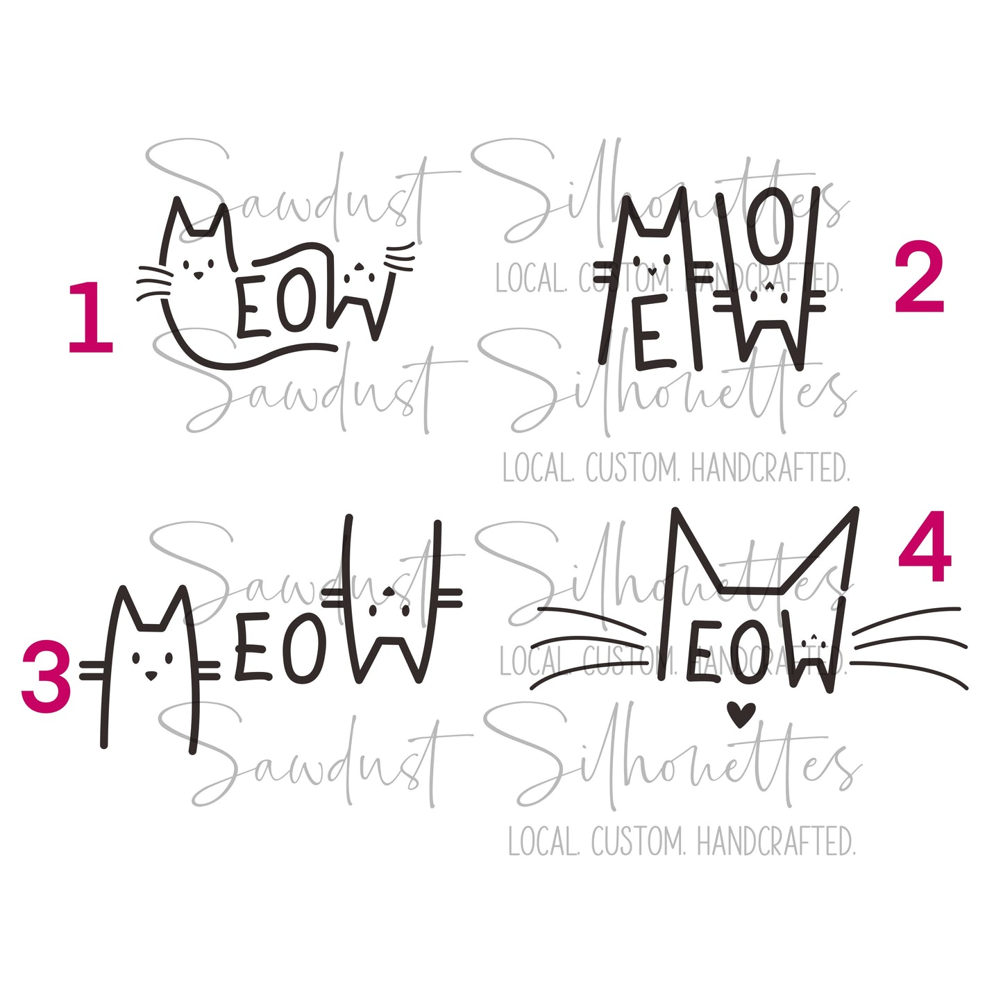 MEOW Adult Short Sleeve