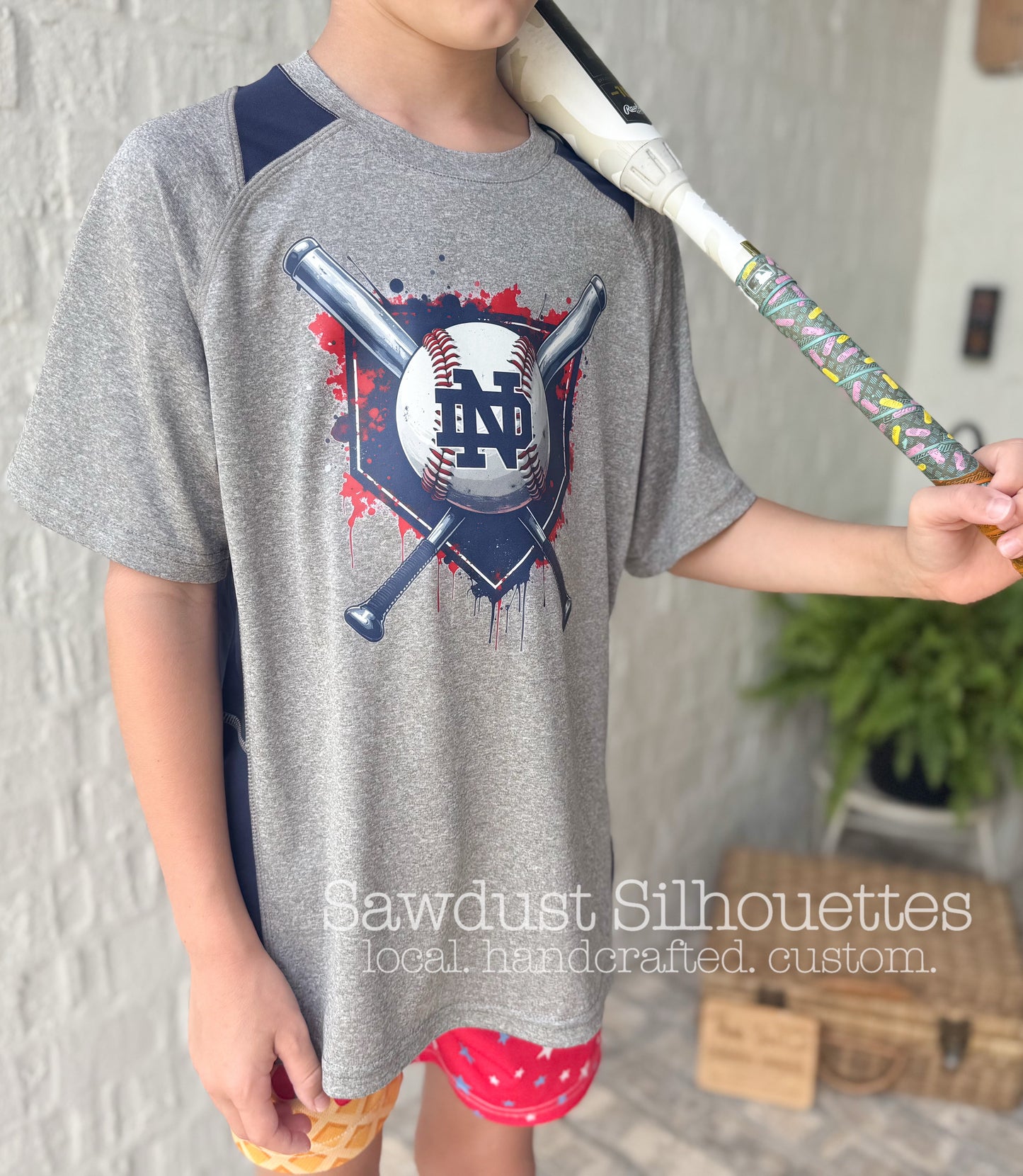 North Desoto Diamond Drip- Performance Tee