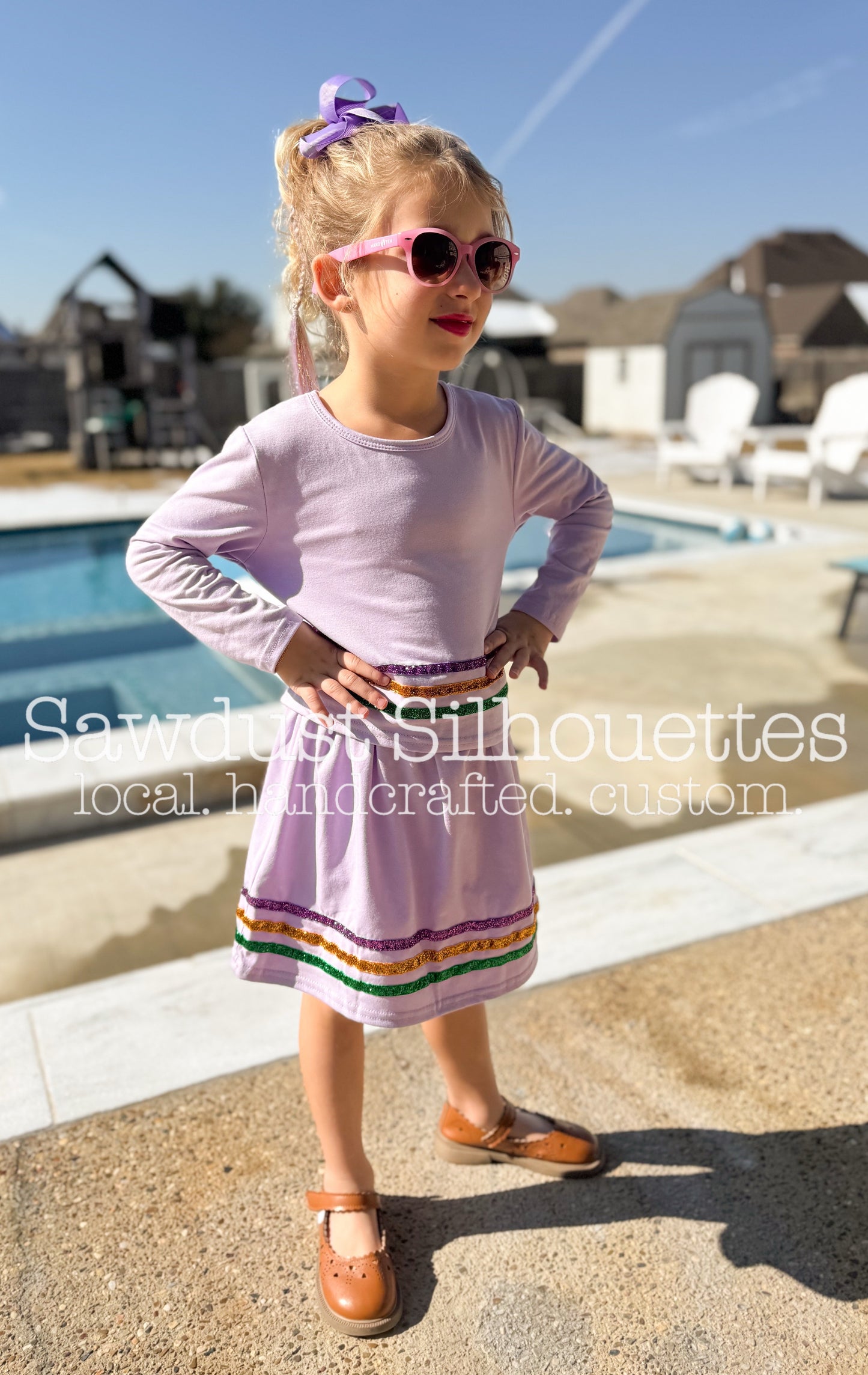 ON HAND-Girls Mardi Gras Set