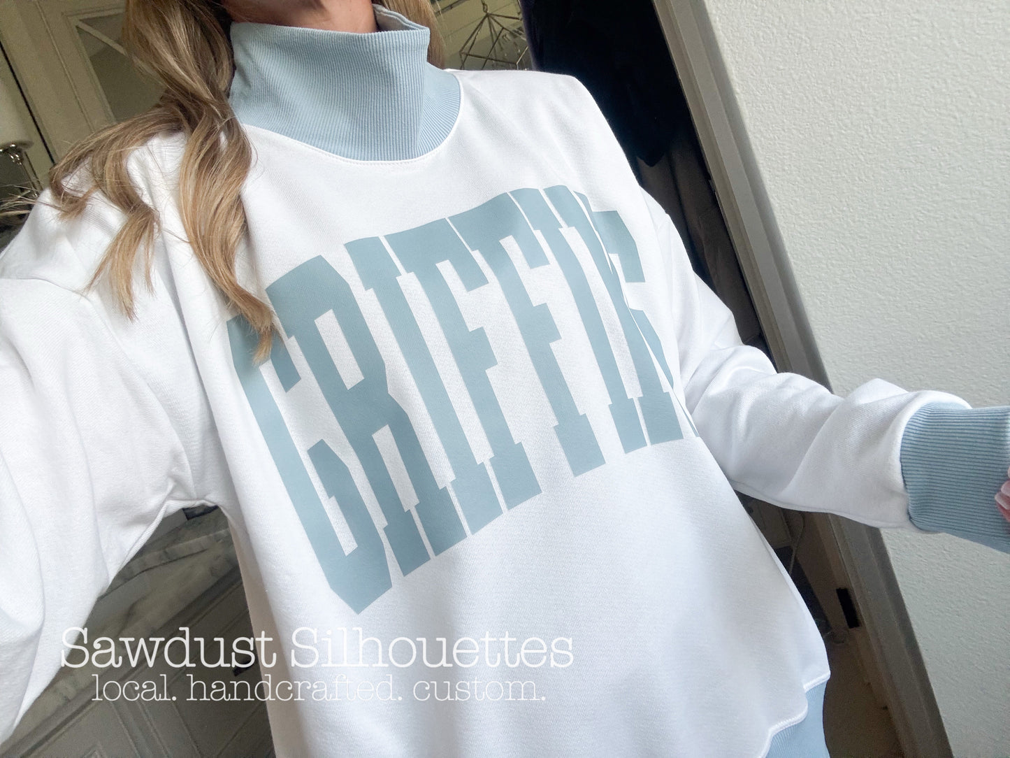 Mock Neck Color Contrast Pullover