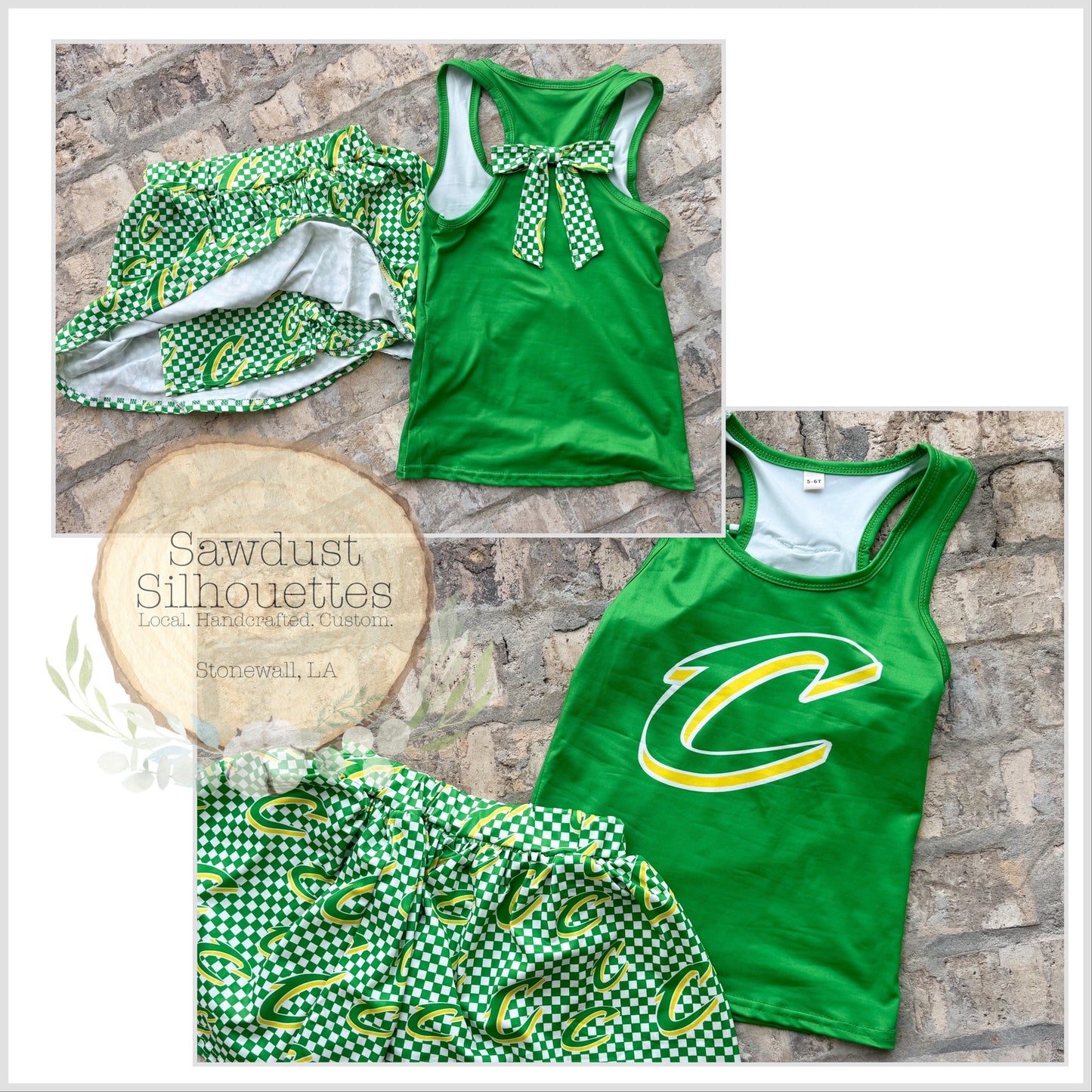 Calvary Skort and Tank with Bow Set- Round 2