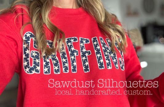 Vintage Starred Griffins Crewneck