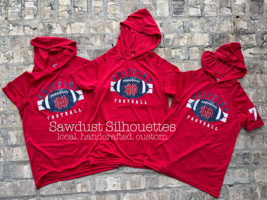 Hooded Short Sleeve Drifit- On Hand