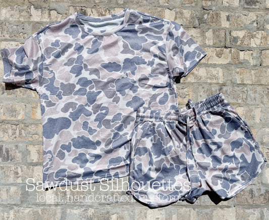 Ladies Camo Short Set ON HAND