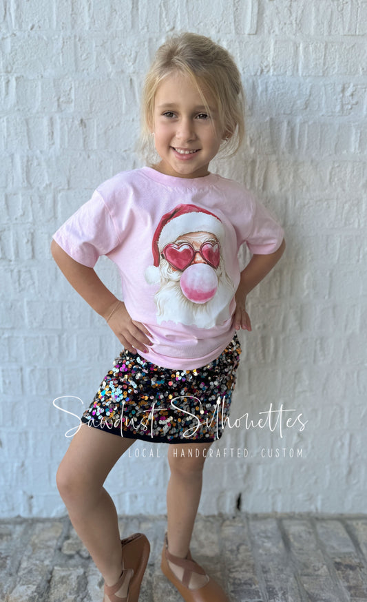 Bubblegum Santa Tee