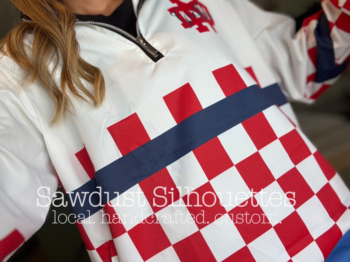 ND Checkered Windbreaker- ON HAND