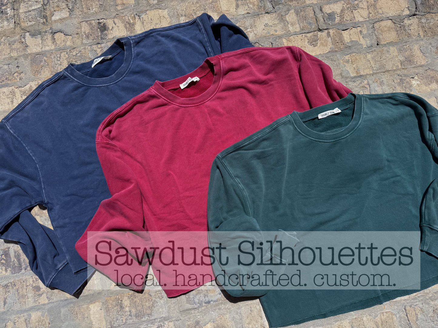 Cropped Acid Wash Sweatshirts