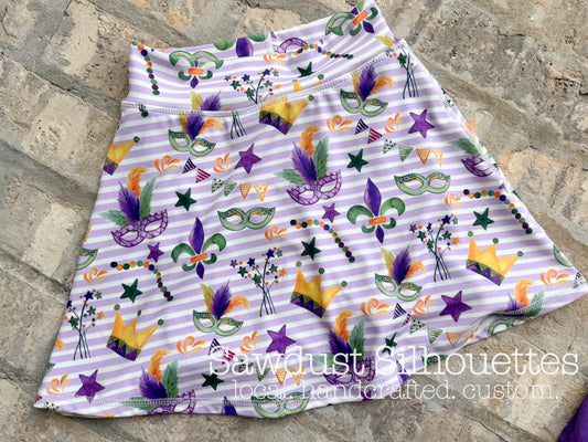 ON HAND GIRLS MARDI GRAS SKIRTS