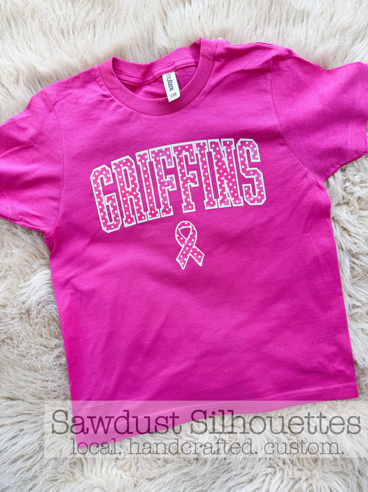 Pink Out Griffins Polka Dot
