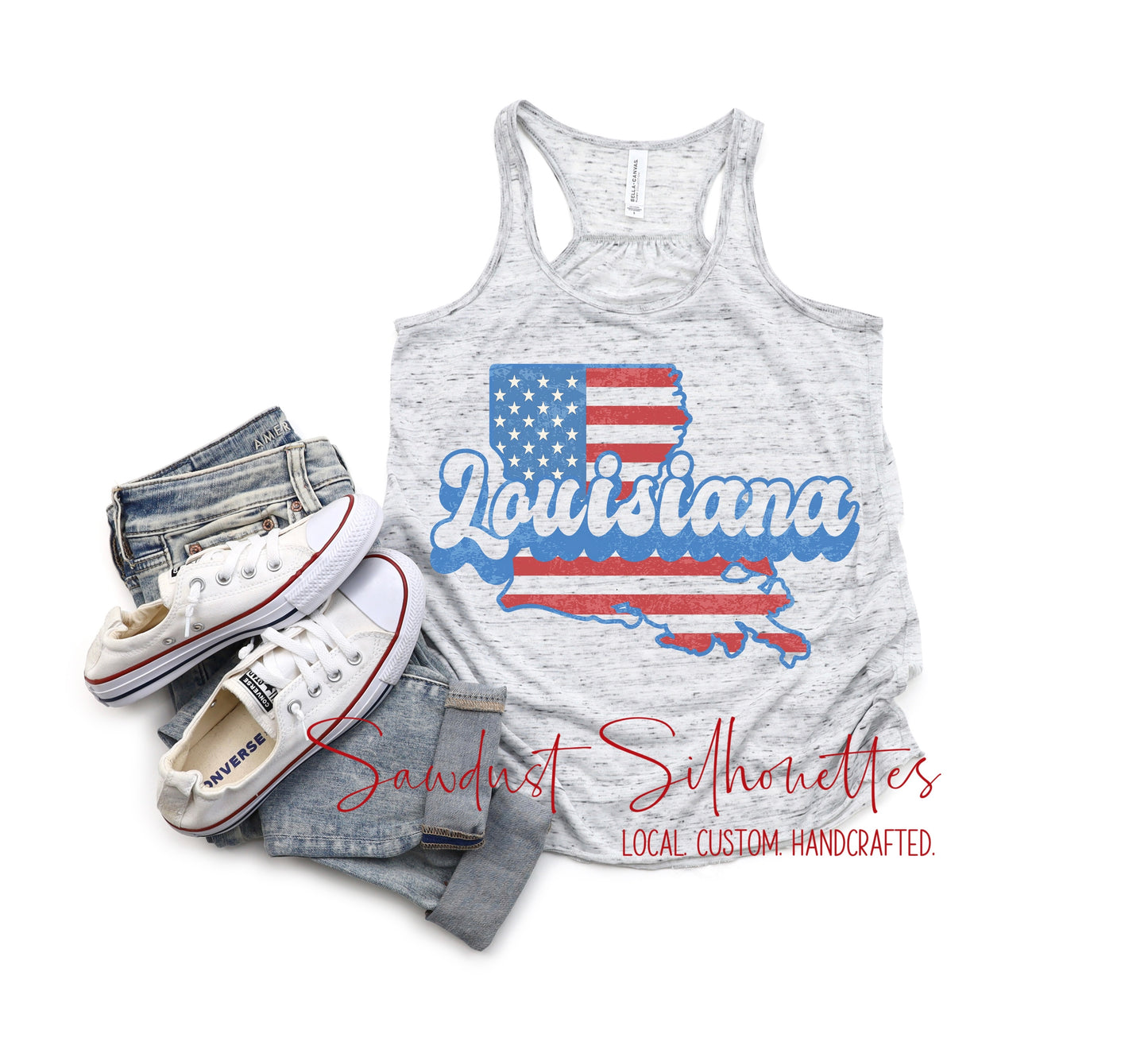 Louisiana Stars & Stripes Tank