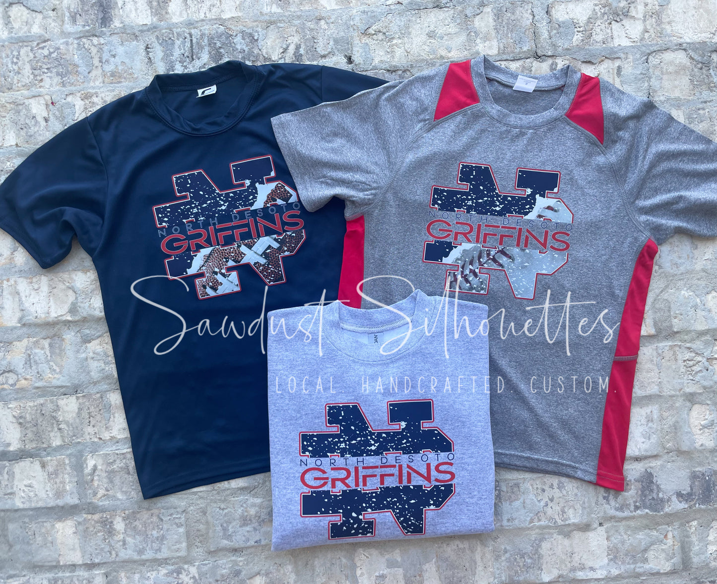 North Desoto Sports Logos Youth Performance Tee