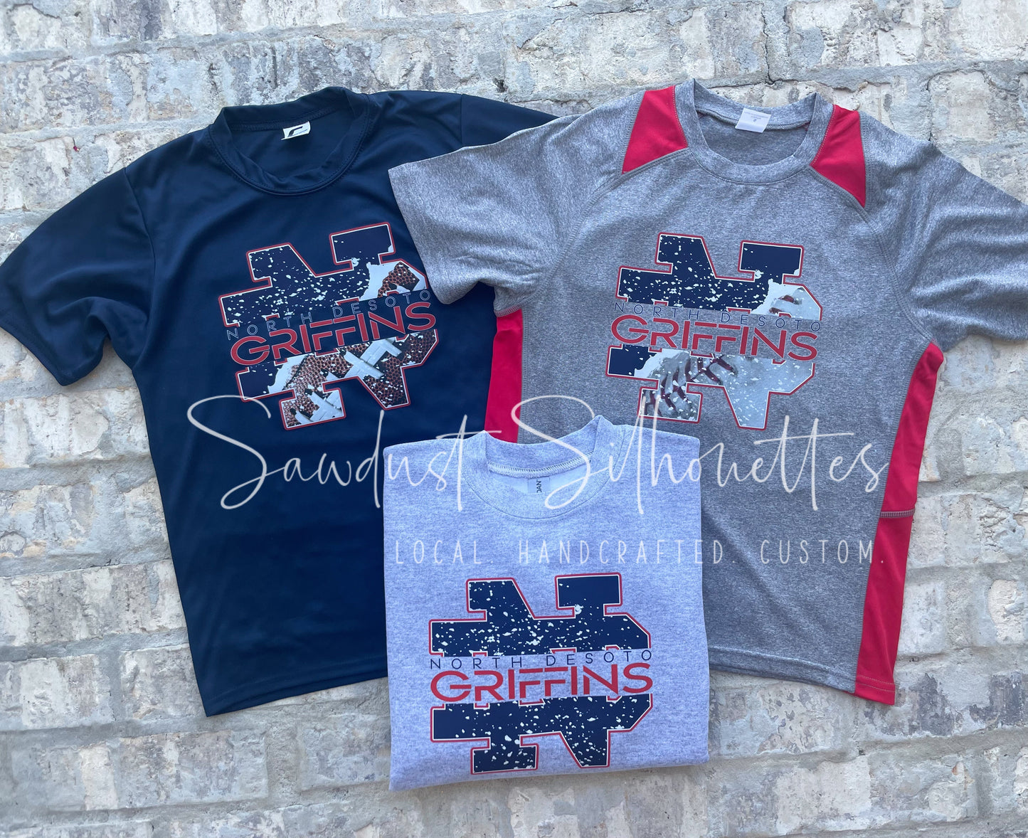 North Desoto Sports Logos Adult Cotton Blend Tee