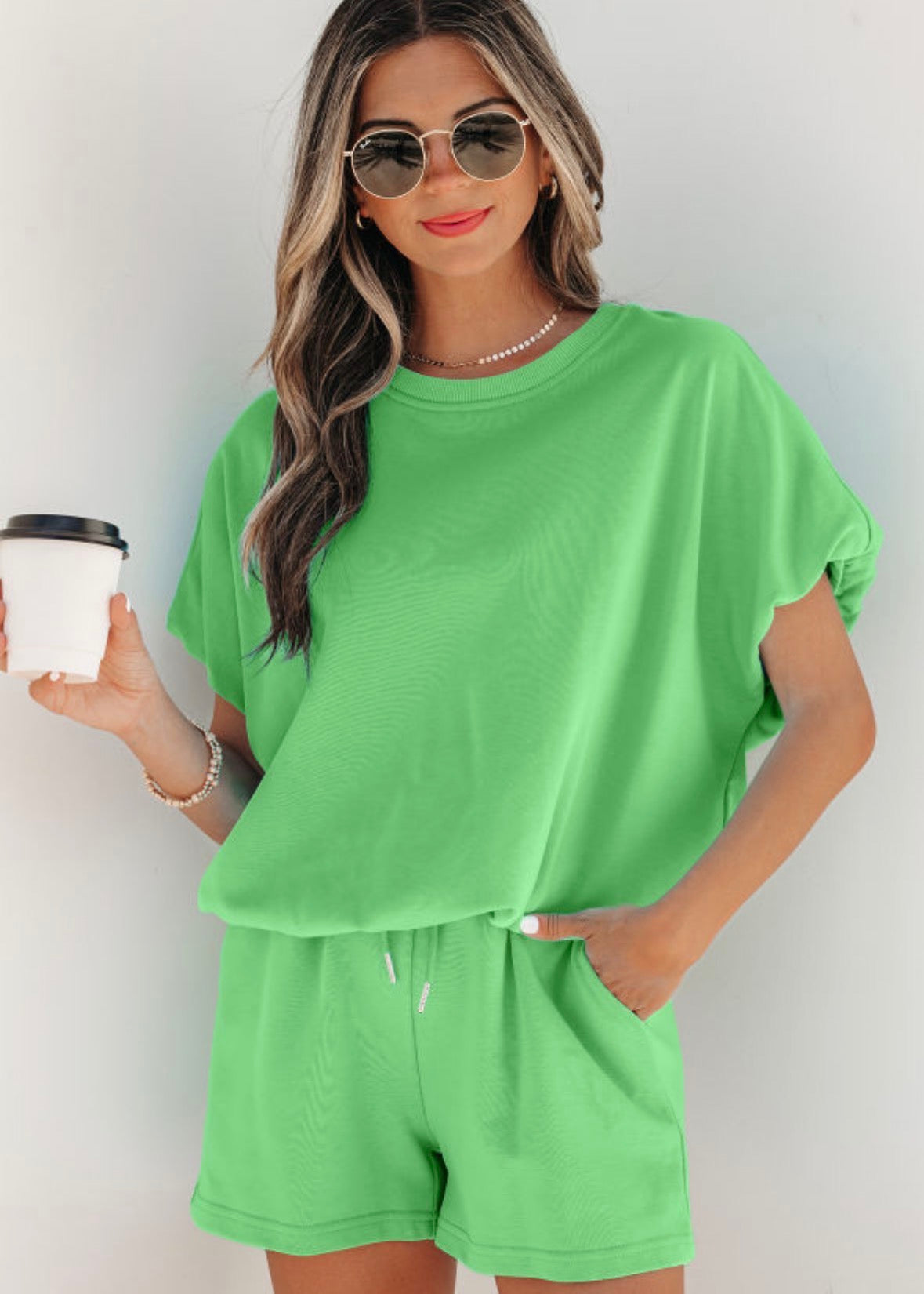 PREORDER 5/31- Ladies Short Sets- Puffy Sleeve