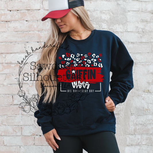 School Mascot Leopard Vibes Sweatshirt