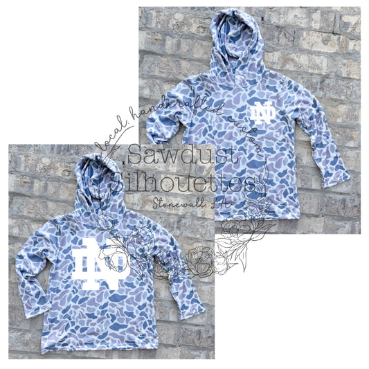 Youth Duck Camo SHORT Sleeve Hooded Shirts PREORDER