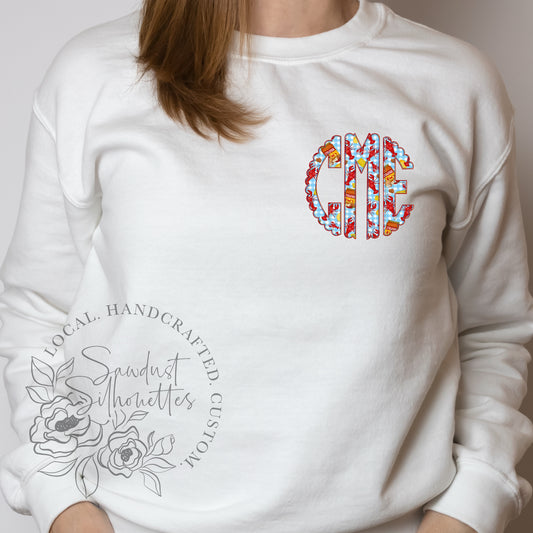 Crawfish Scalloped Monogram