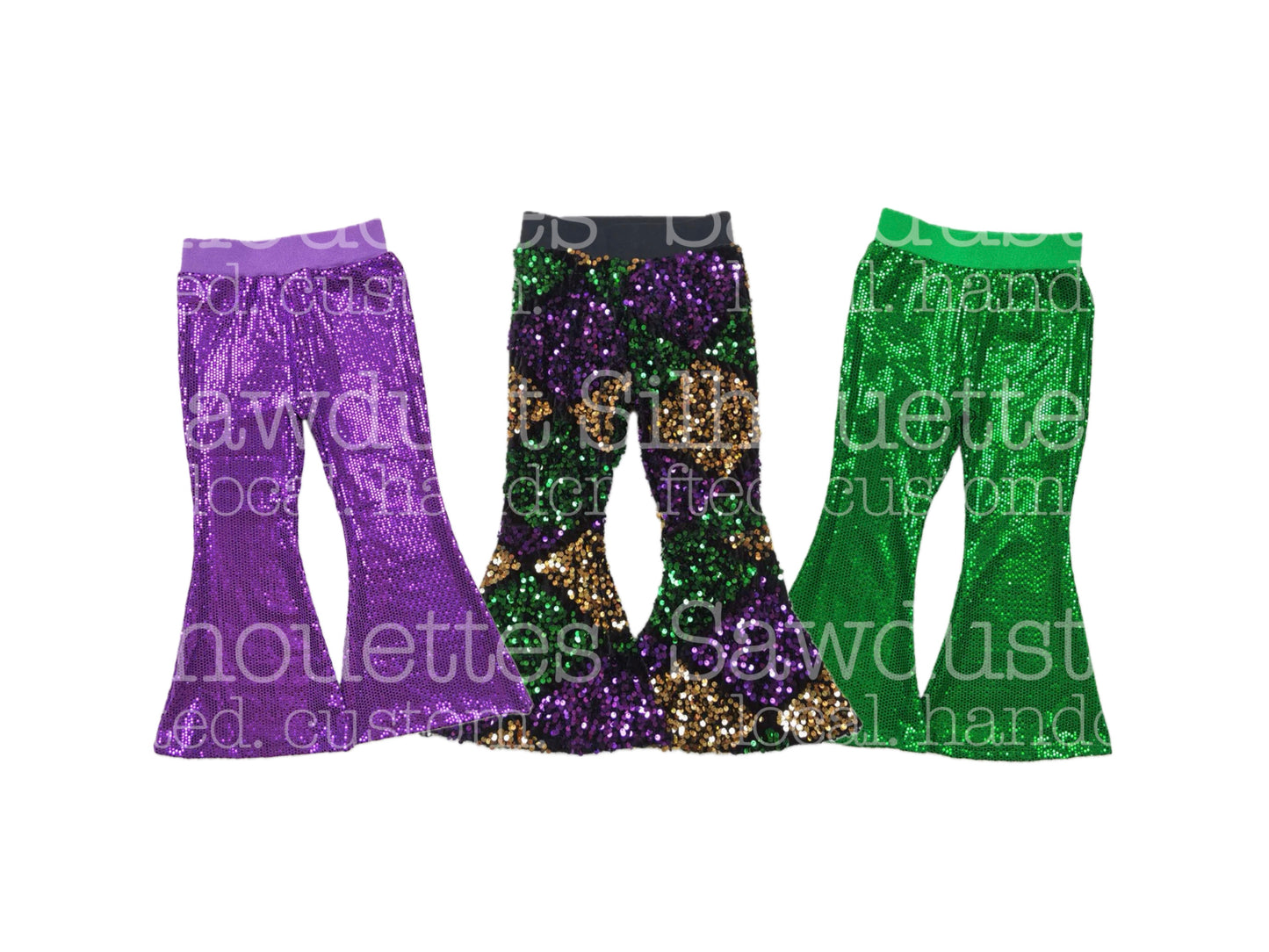 PREORDER #2- Girls Mardi Gras Sequin Pants