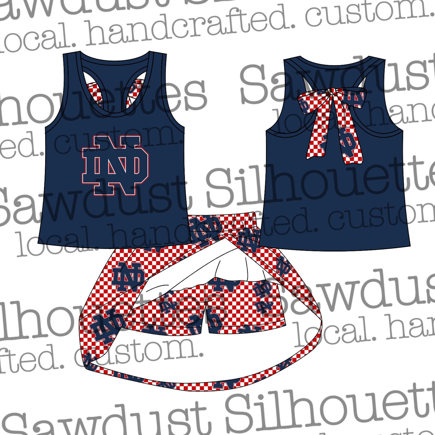 North Desoto Skort and Tank with Bow Set