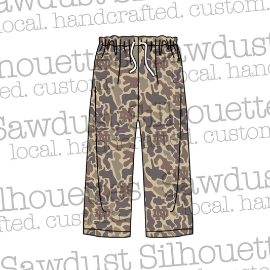 PREORDER North Desoto CAMO Pajamas- Pants Only
