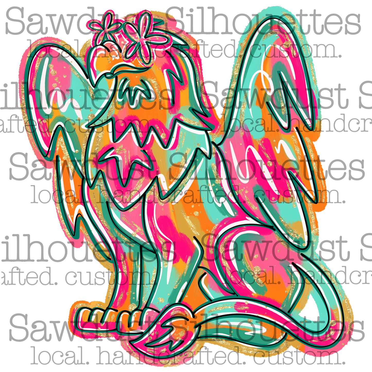 Flower Power Mascot-Tee