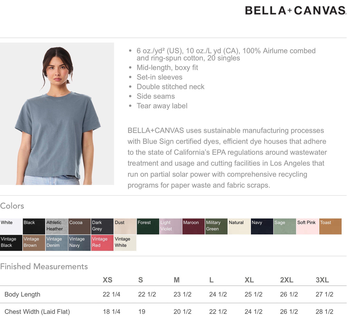 Solid Bella Cotton Tee