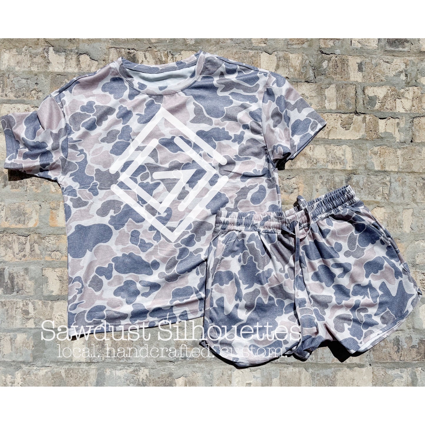 Ladies Camo Short Set ON HAND