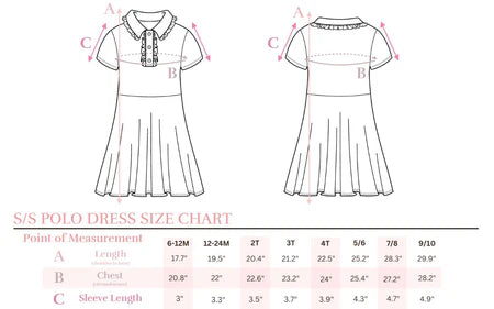 B2S Preorder- Little Girls Ruffle Polo Dresses