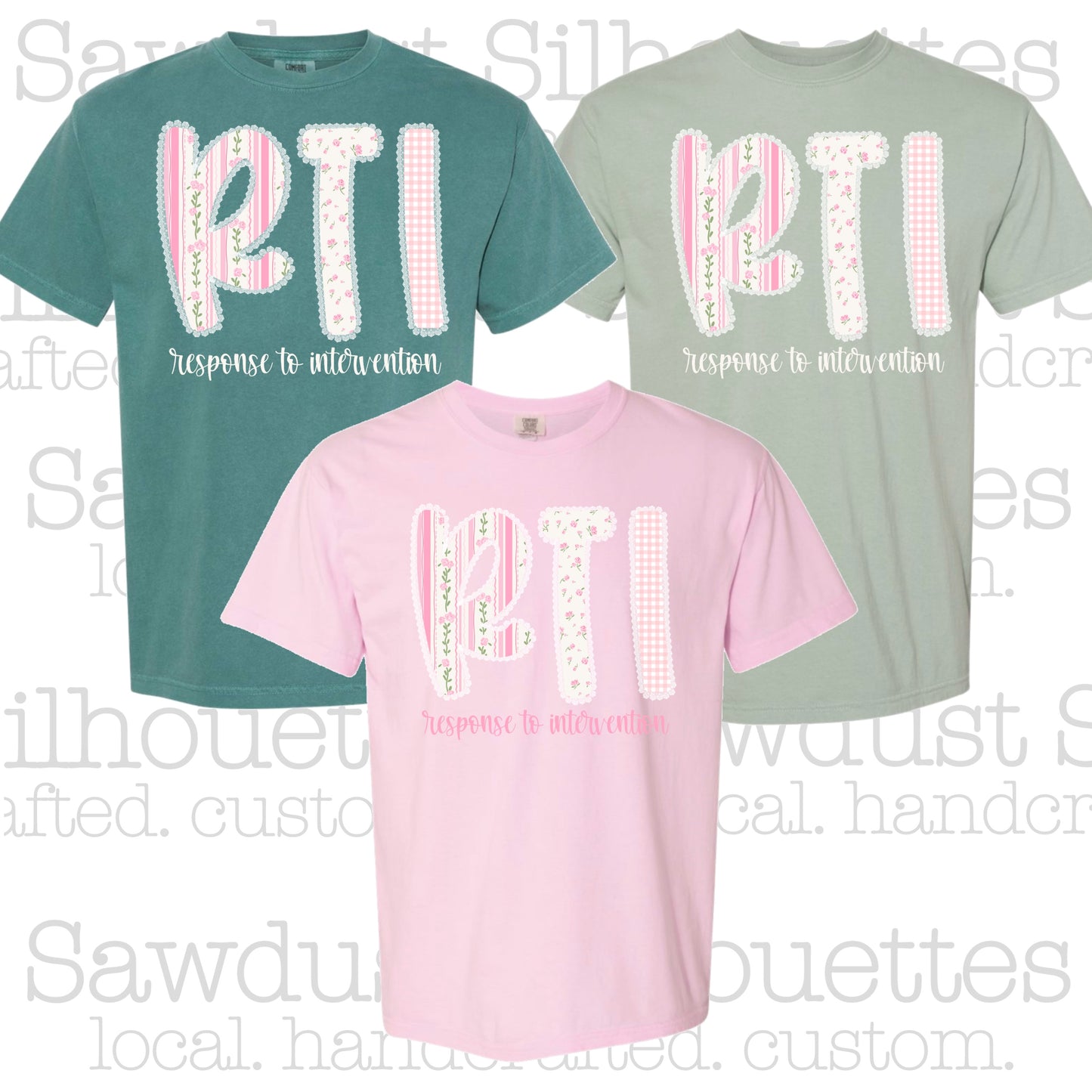 RTI Lace Bordered Preppy Tee
