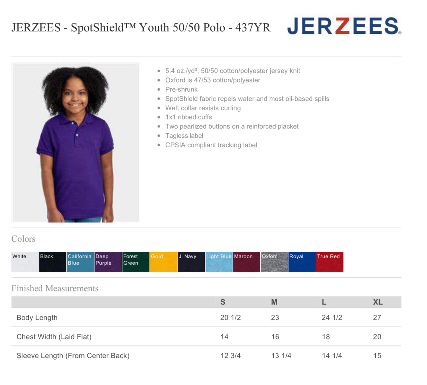 Youth Uniforms- Extras