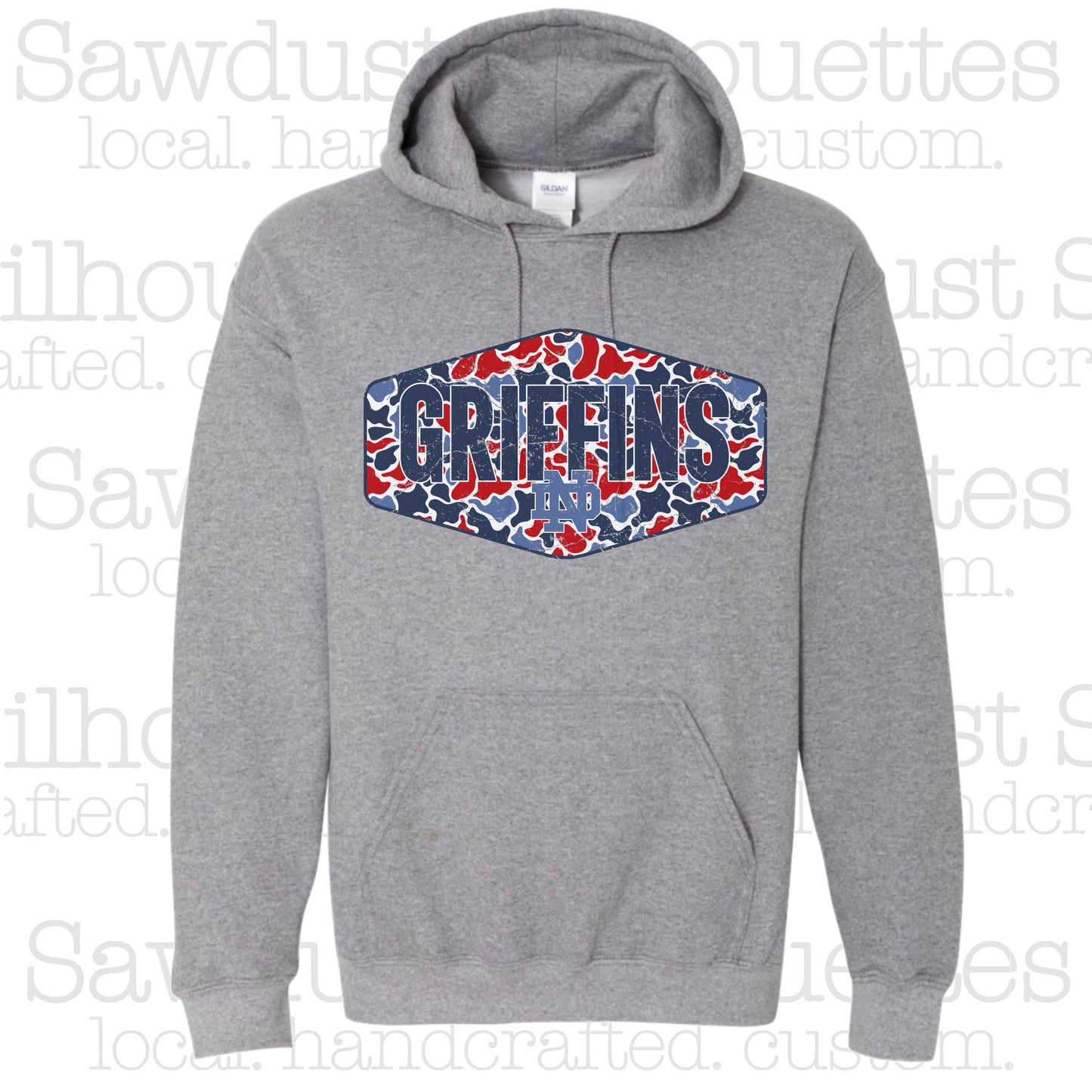 Griffins Camo Patch Hoodie