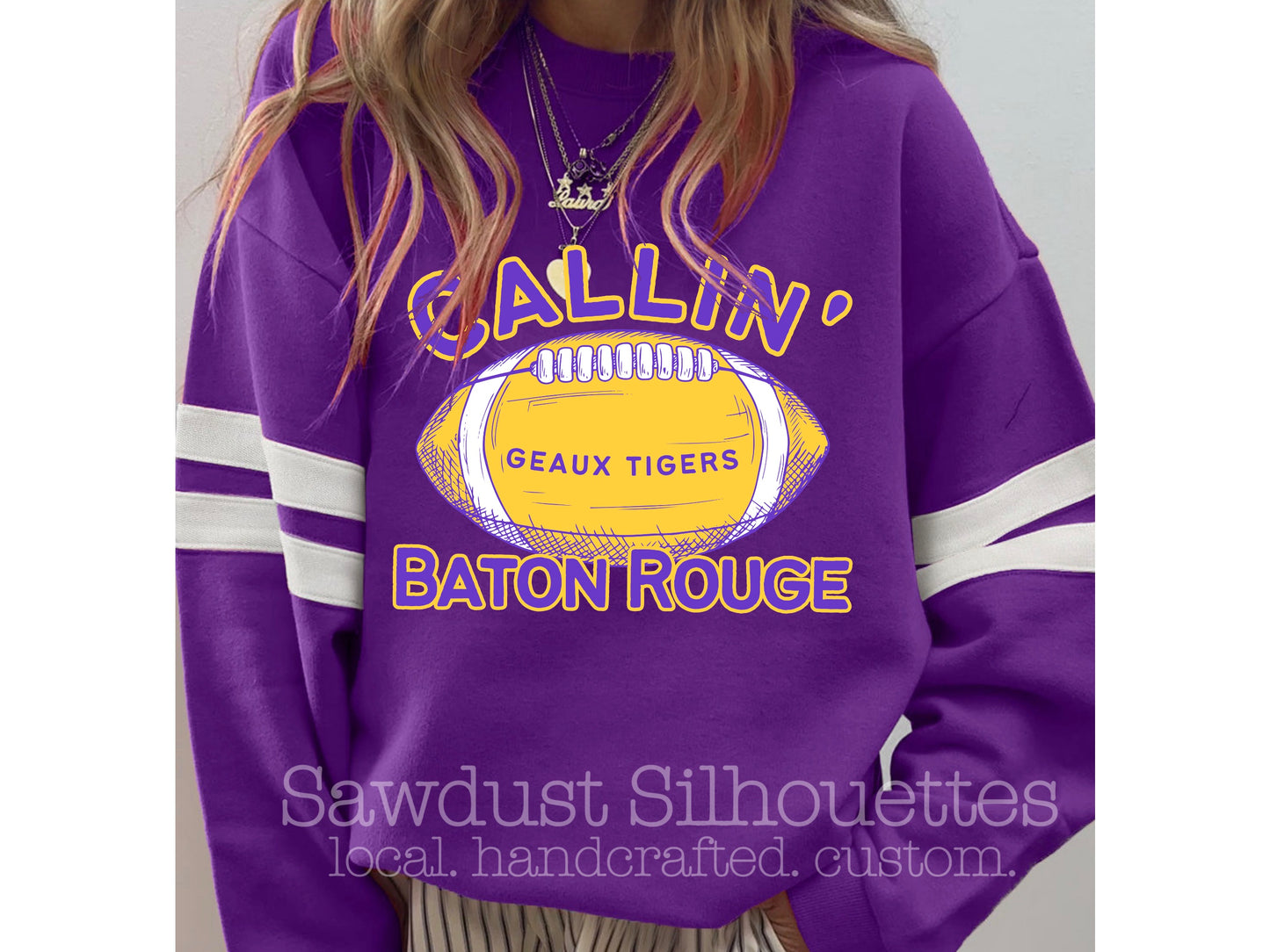 VARSITY SWEATSHIRT PURPLE- Sunday Stash